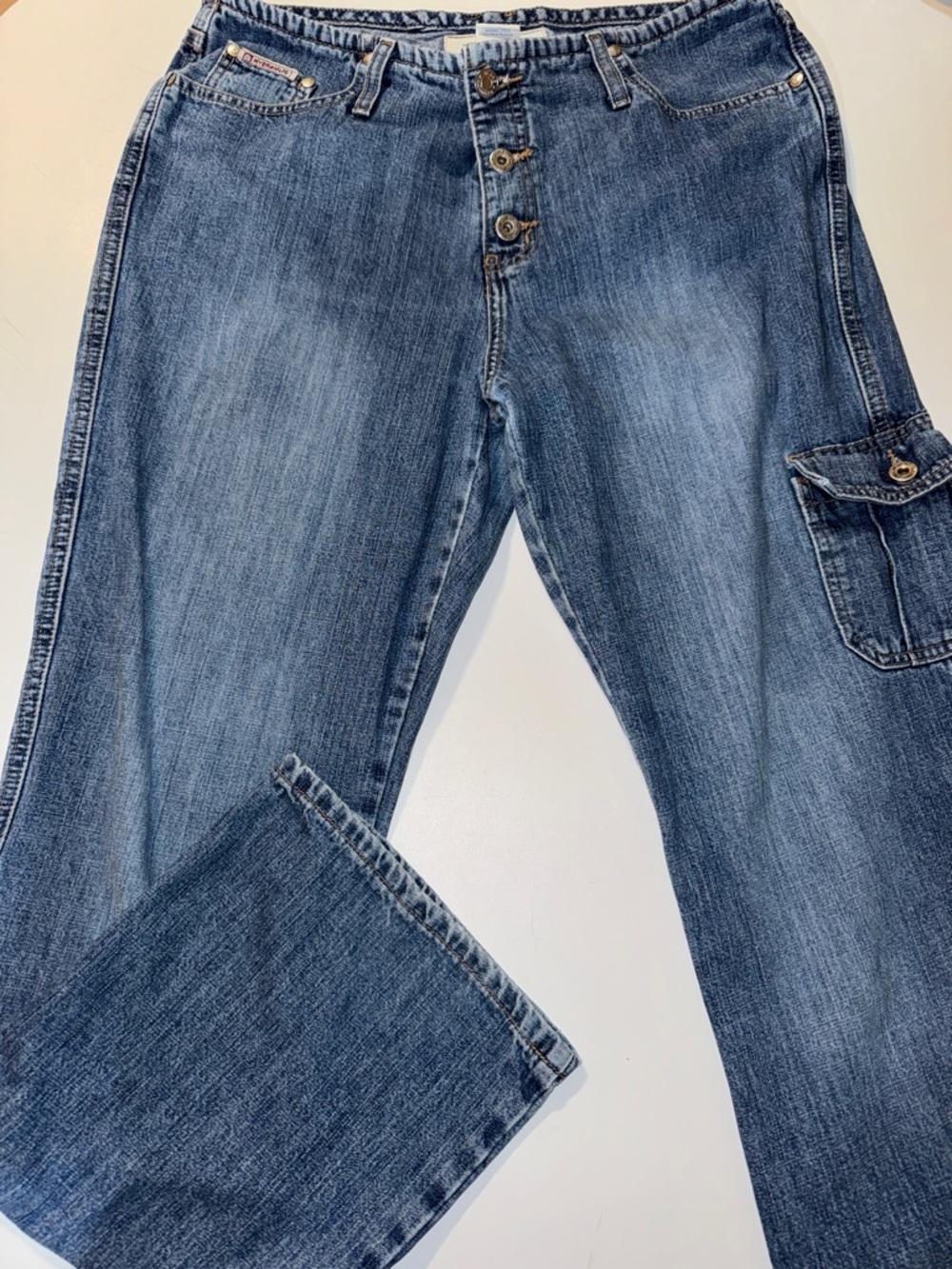 Vintage Women’s Hydraulic Baggy Cargo Jeans size 13/14